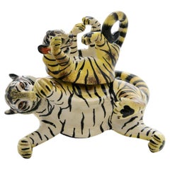 Céramique  Bijoux en tigre  Boîte  Fabriqué à la main en Afrique du Sud