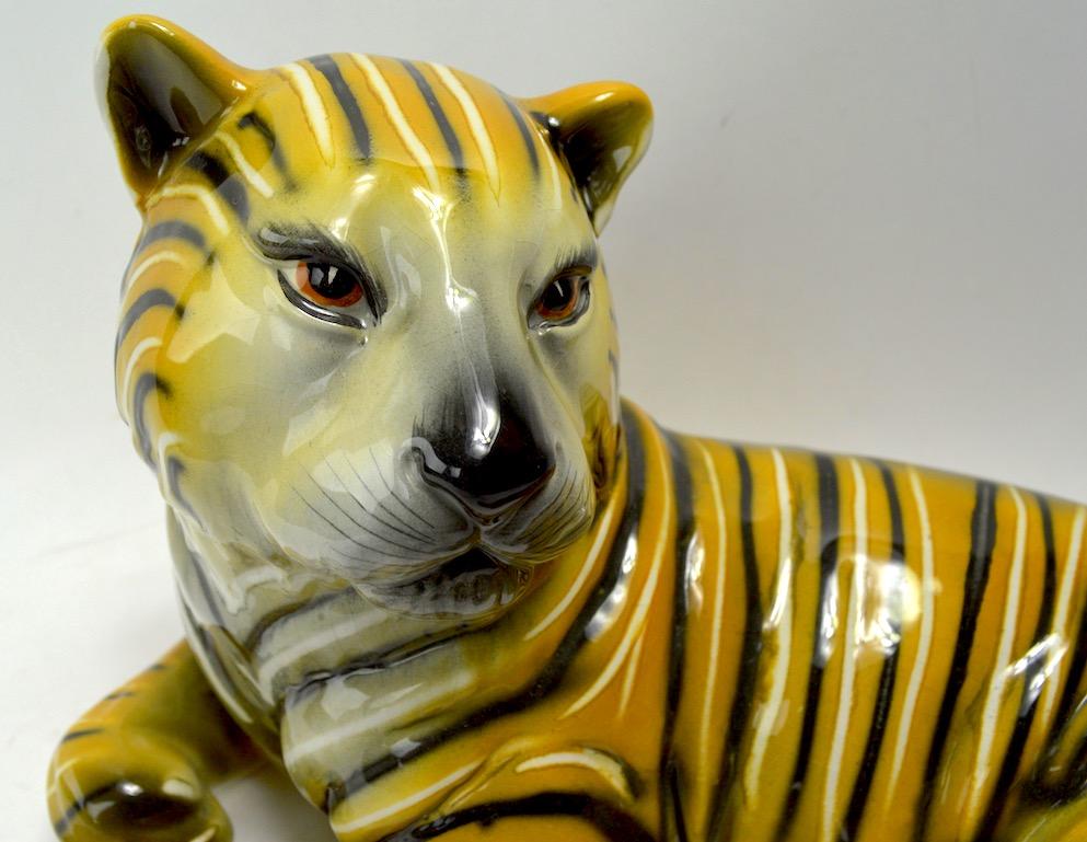 Italian Ceramic Tiger Made in Italy