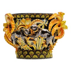 Ceramic  Tiger Planter  , hand made in South Africa