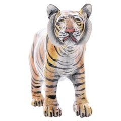 Ceramic  Tiger  Sculpture , hand made in South Africa