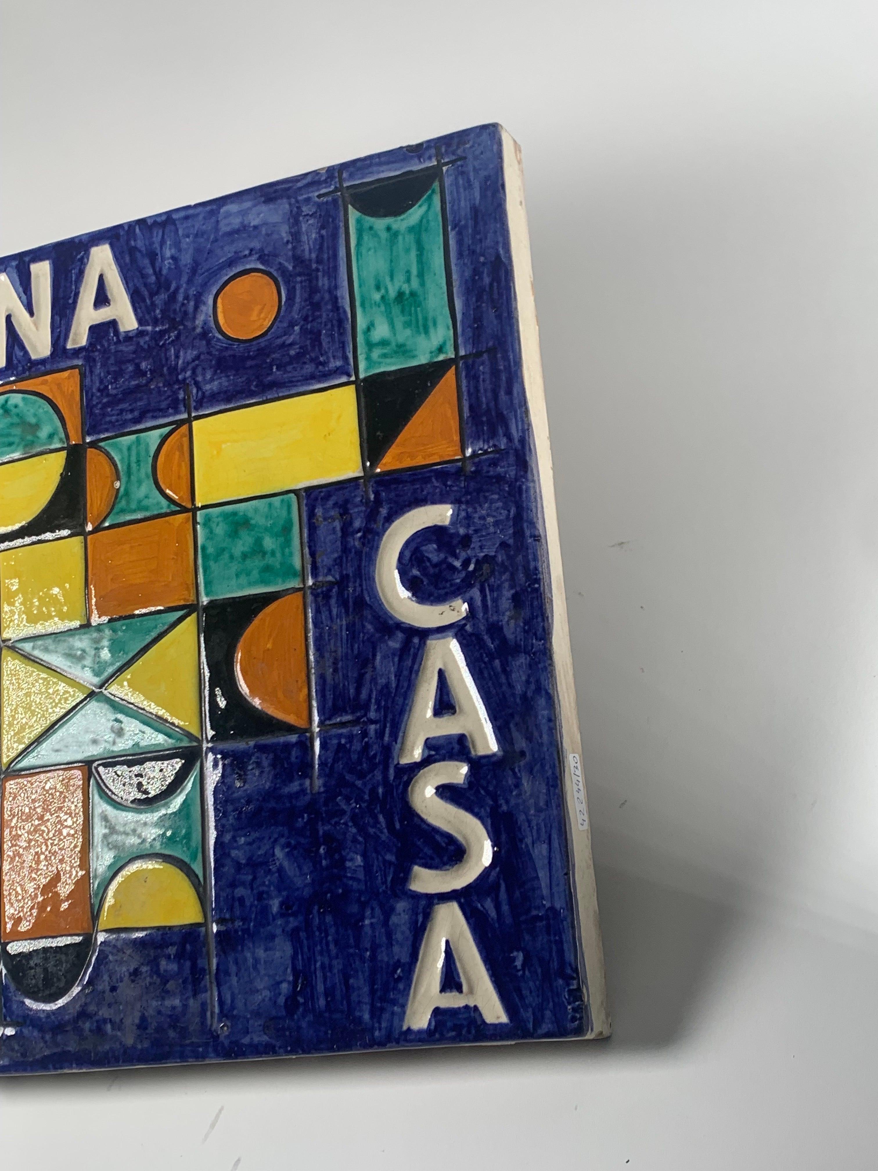 20th Century Ceramic Tile INA-CASA Italy 1949-1963