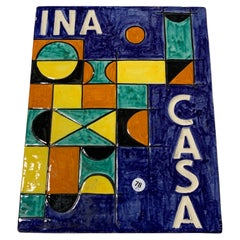 Vintage Ceramic Tile INA-CASA Italy 1949-1963