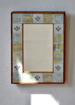 Specchio in ceramica, Francia, anni '50