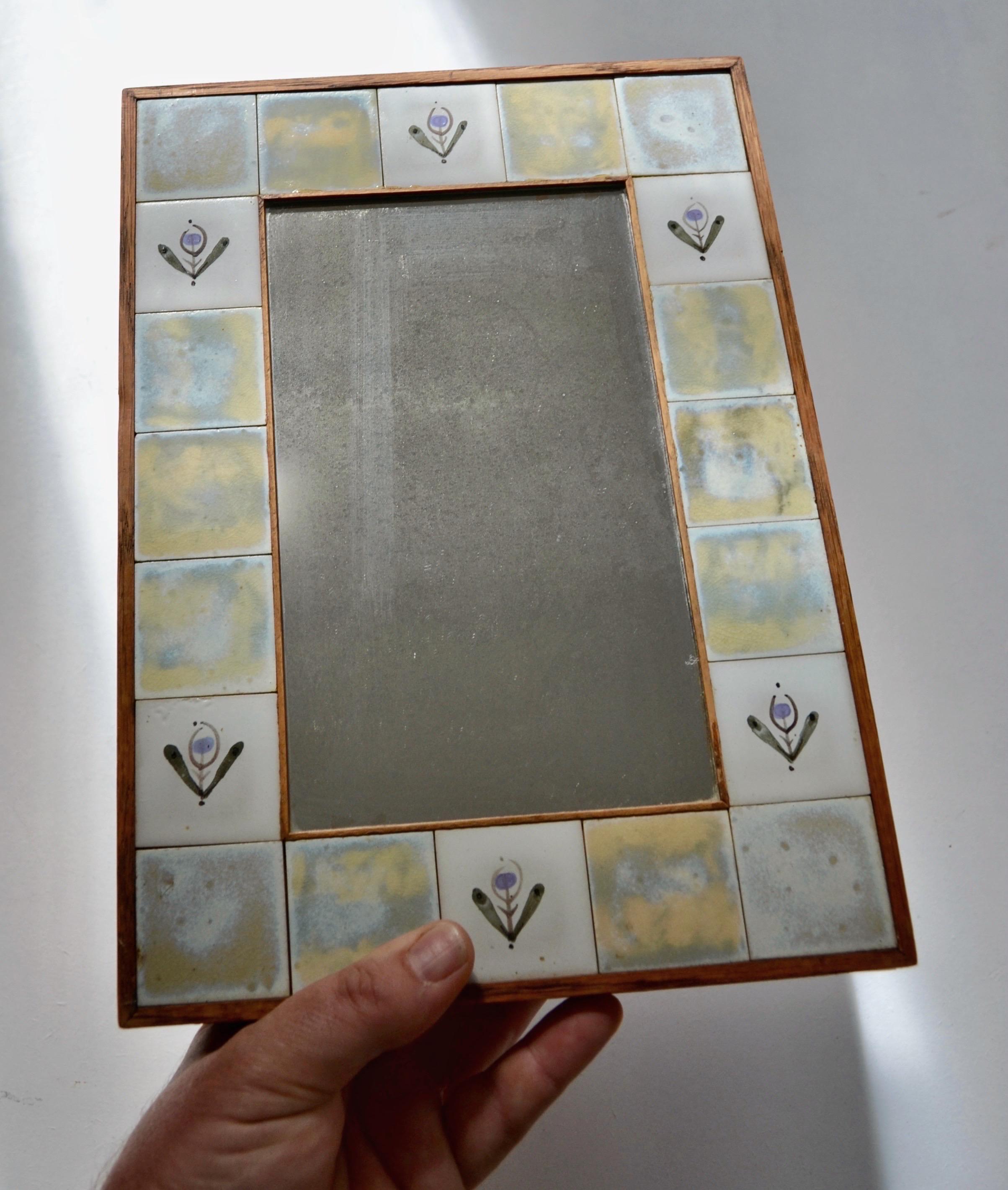 Espejo de cerámica, Francia, años 50 mediados del siglo XX en venta
