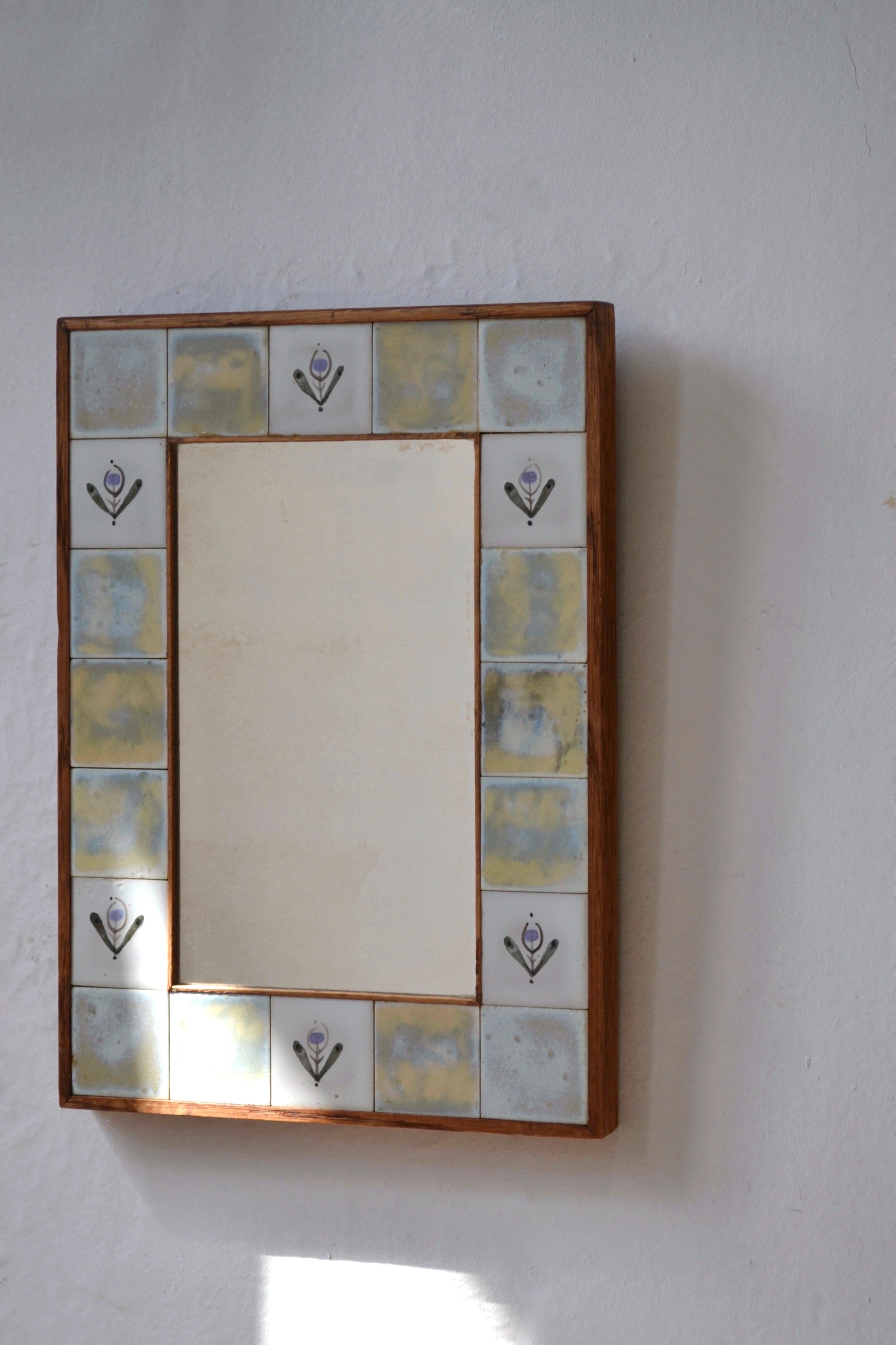 Espejo de cerámica, Francia, años 50 Cerámico en venta