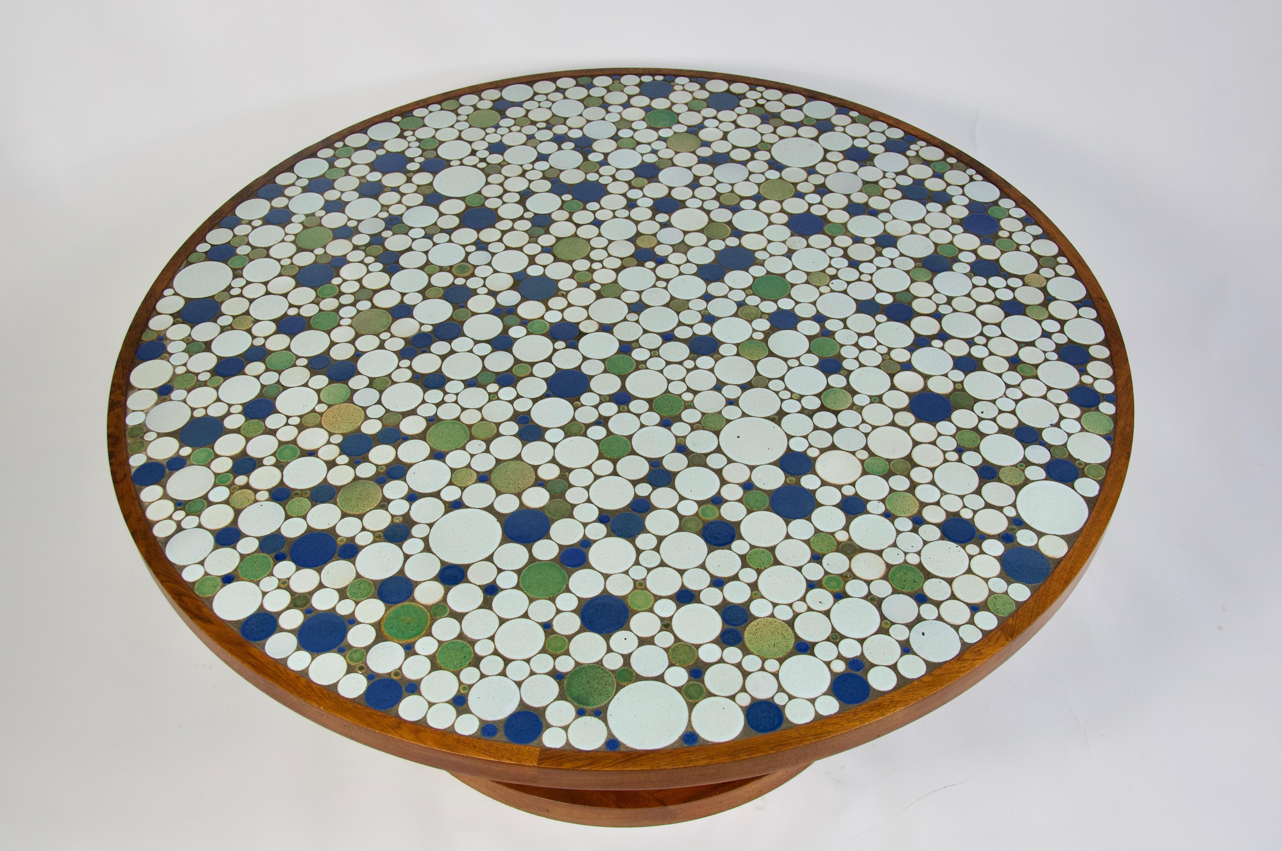 American Ceramic Tile-Top Coffee Table by Gordon and Jane Martz