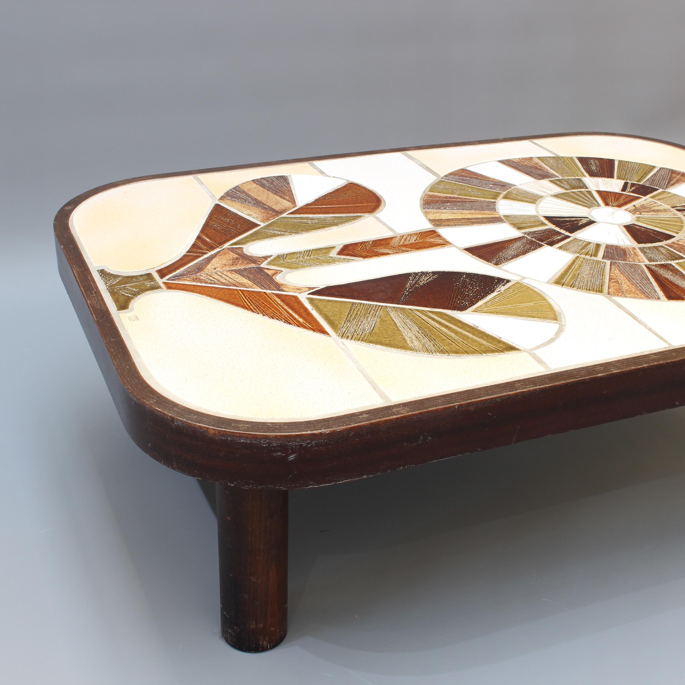 Ceramic Tiled Coffee Table by Roger Capron, circa 1970s 7