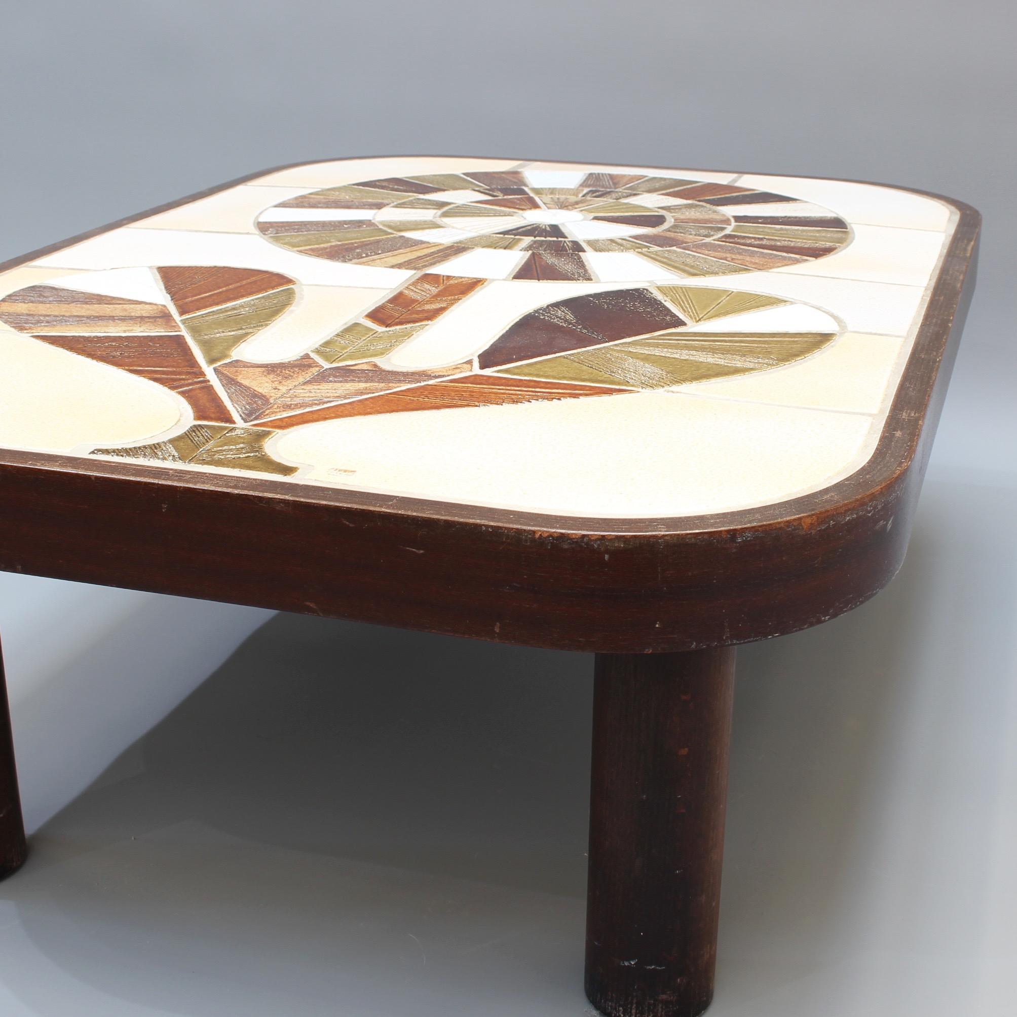 Ceramic Tiled Coffee Table by Roger Capron, circa 1970s 11