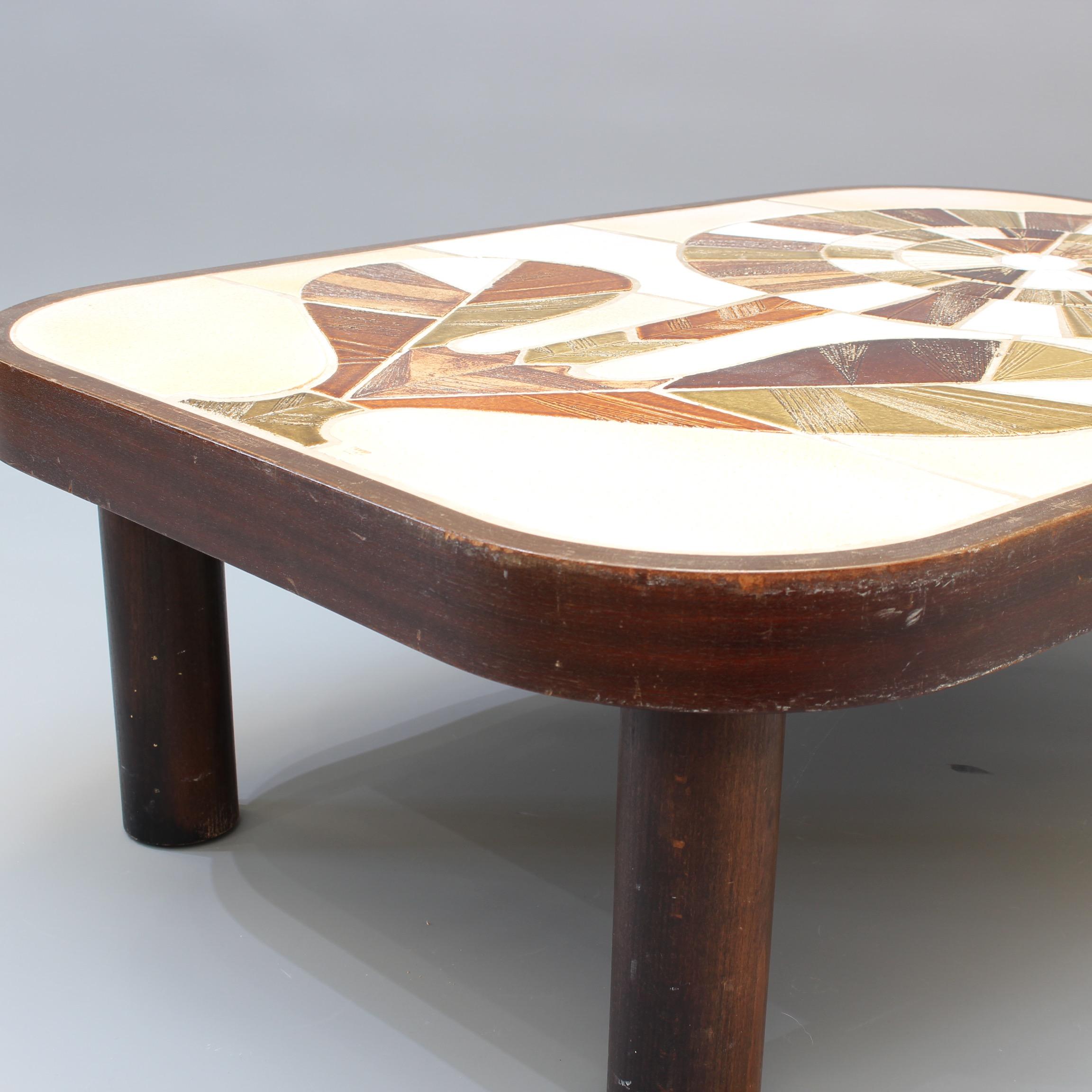 Ceramic Tiled Coffee Table by Roger Capron, circa 1970s 13