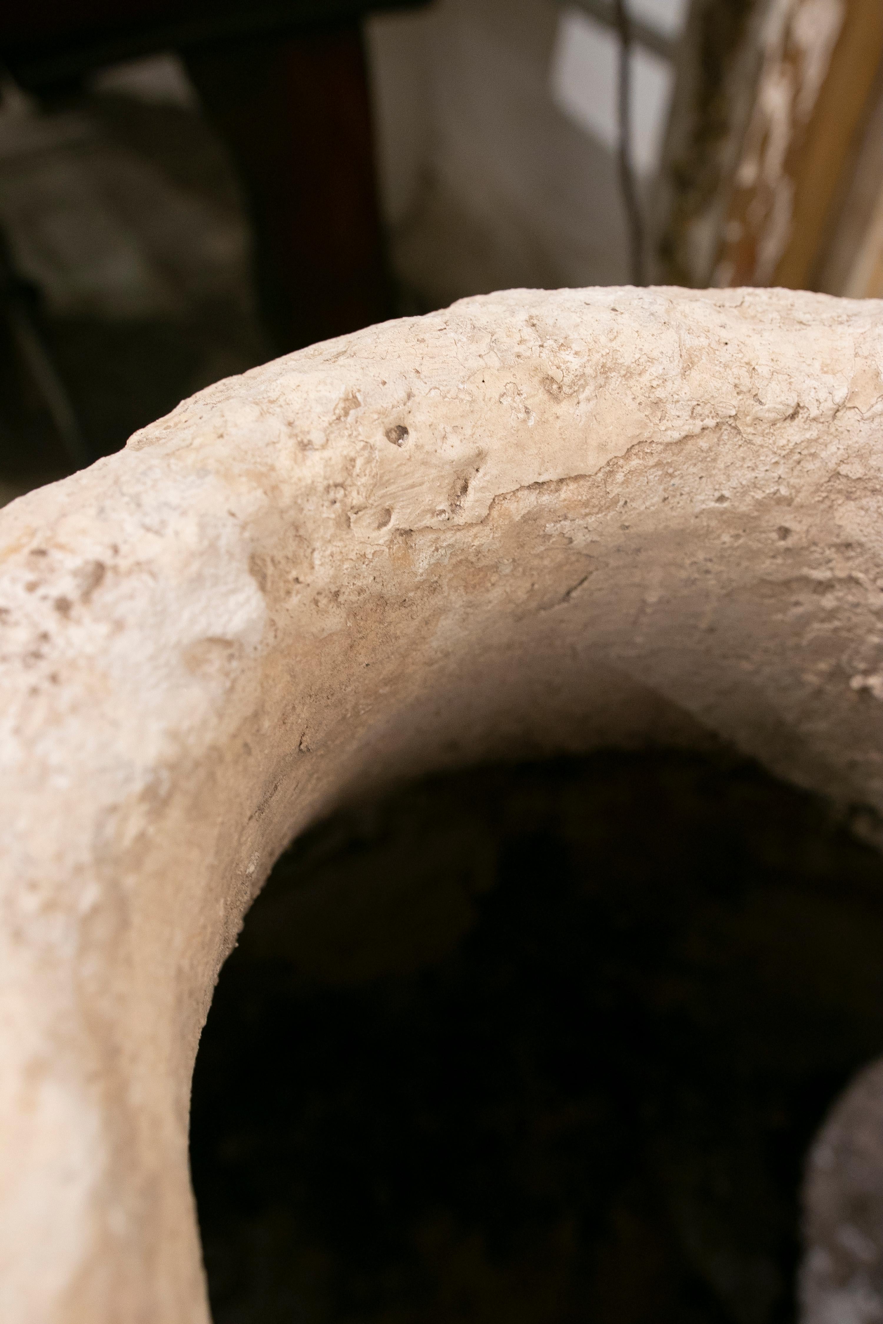 Ceramic Tinaja Covered with Various Layers of Lime 7