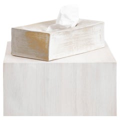Ceramic Tissue Box in white