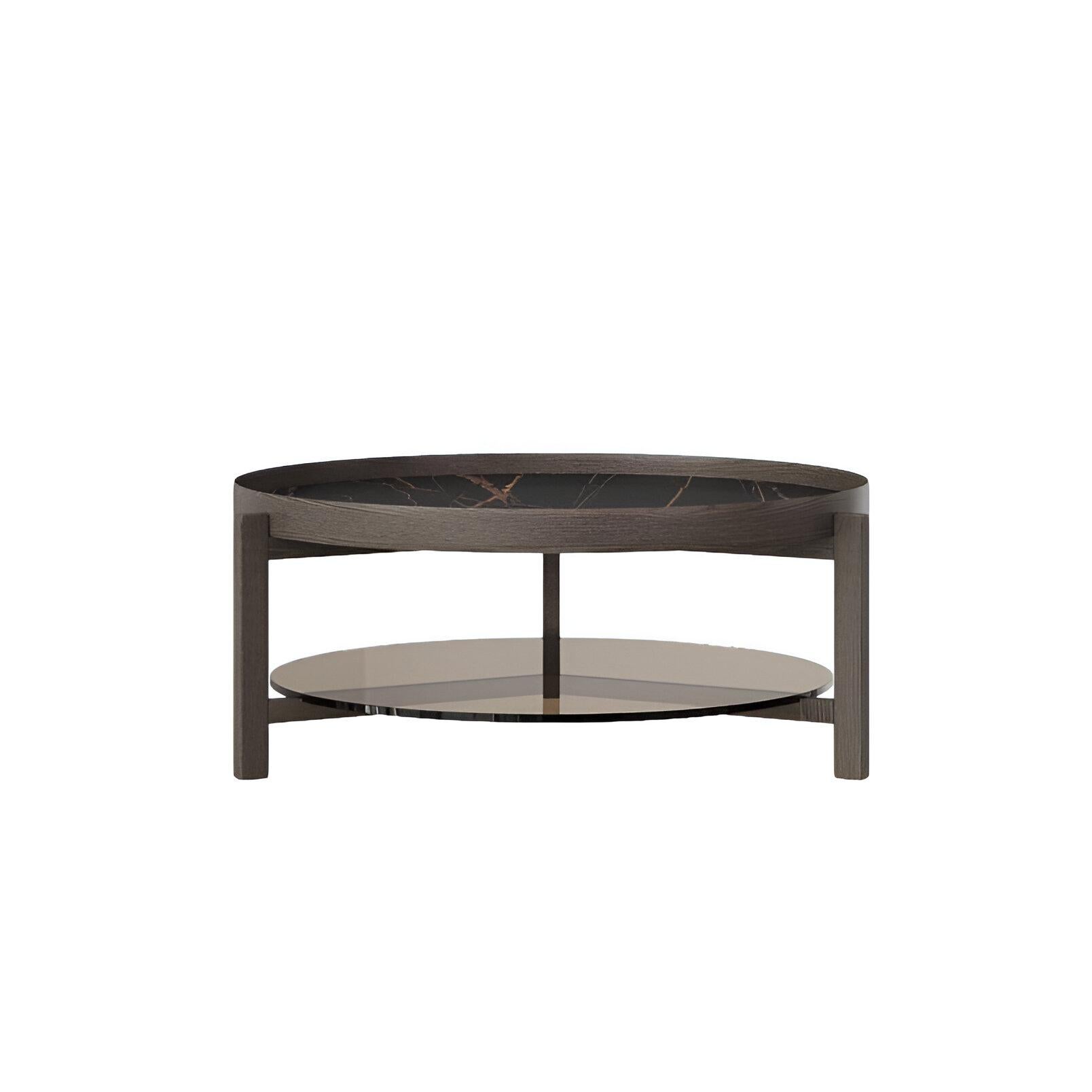 Conjunto de Mesa Auxiliar y de Centro con Tapa de Cerámica y Estructura de Madera Portugués en venta
