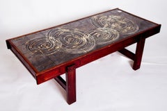 Table basse à plateau en céramique de Juliette Belarti, 1970
