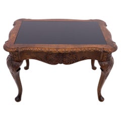 Ceramic top coffee table, Northern Europe, circa 1930.