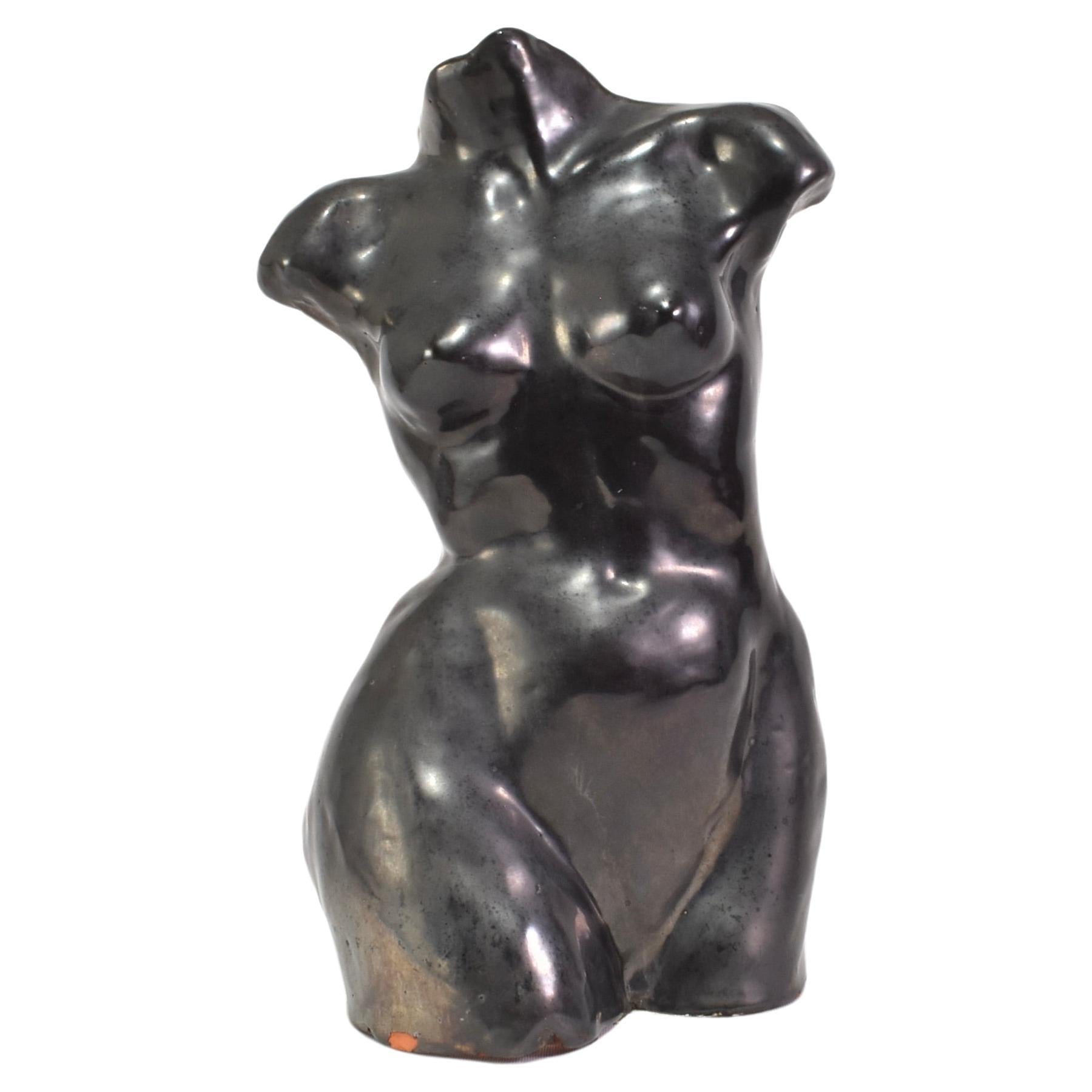 Ceramic Torso Sculpture For Sale