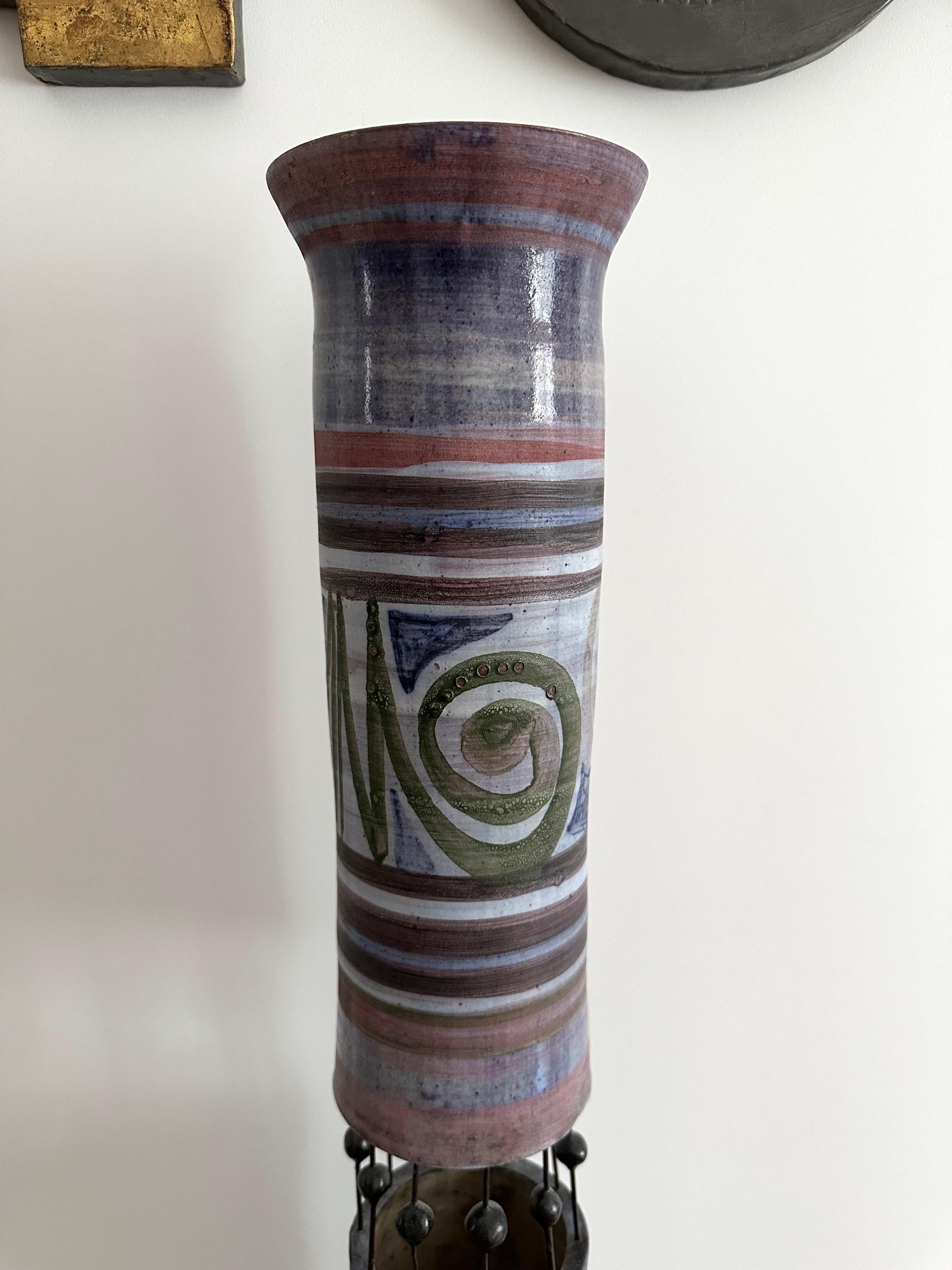 Ceramic Totem Lamp by Georges Pelletier for Accolay. France, 1960s For Sale 2