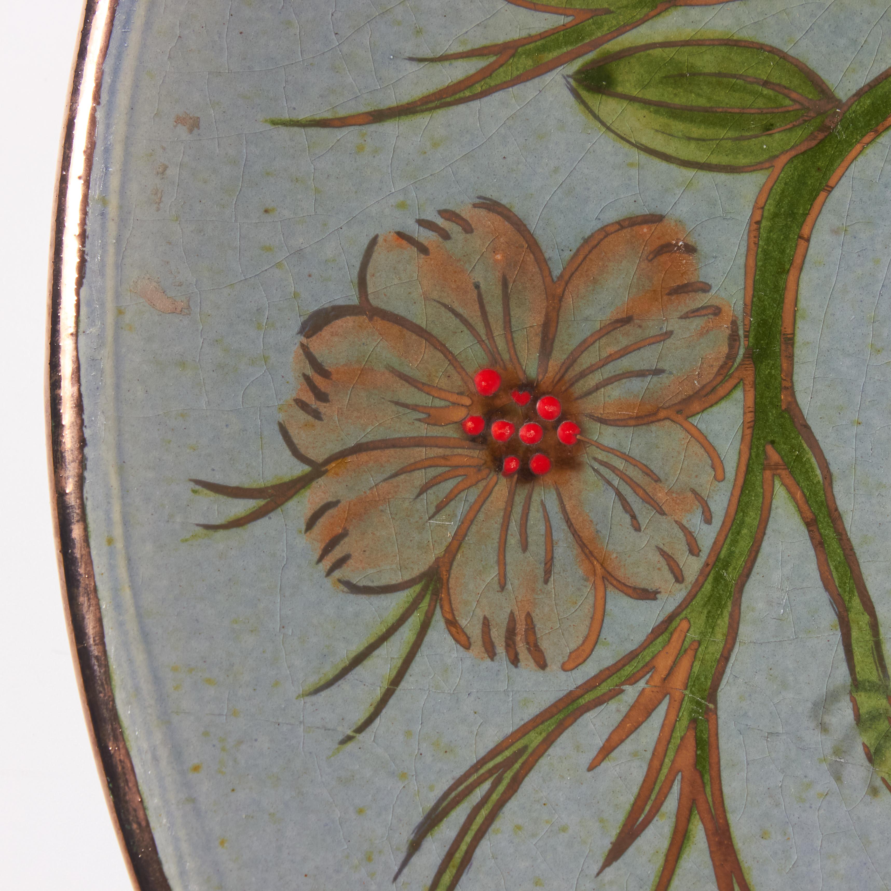 Ceramic Traditional Hand Painted Plate by Catalan Artist Diaz Costa, circa 1960 For Sale 4