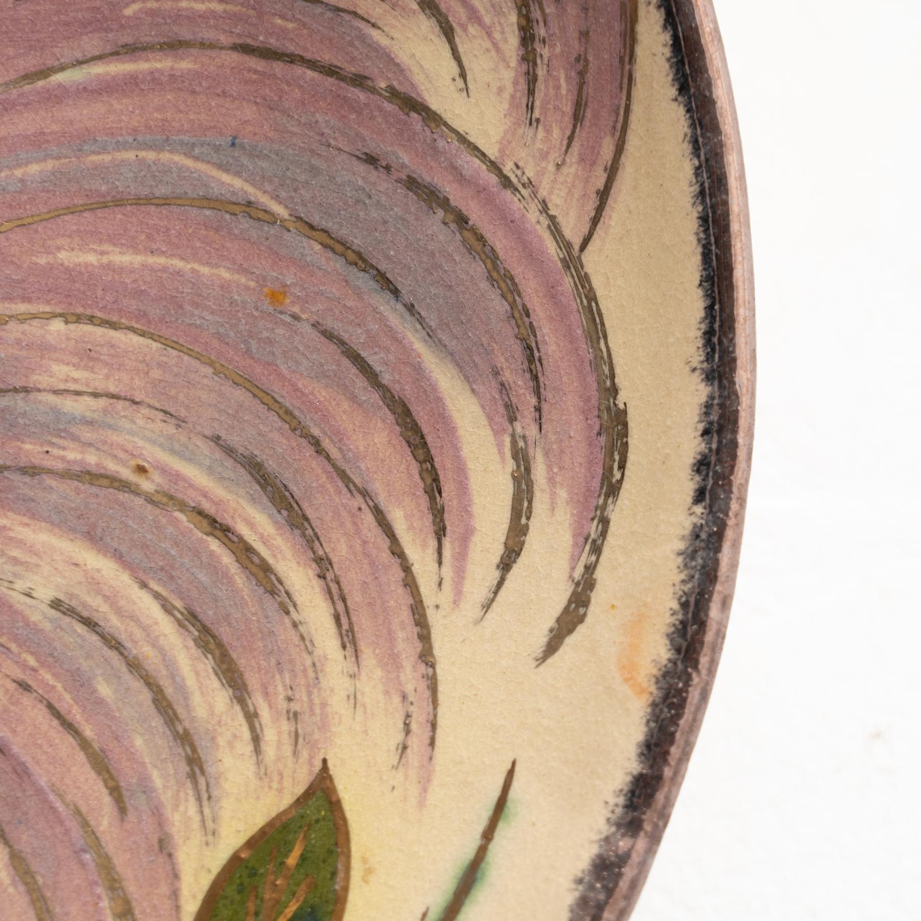 Ceramic Traditional Hand Painted Plate by Catalan Artist Diaz Costa, circa 1960 For Sale 5