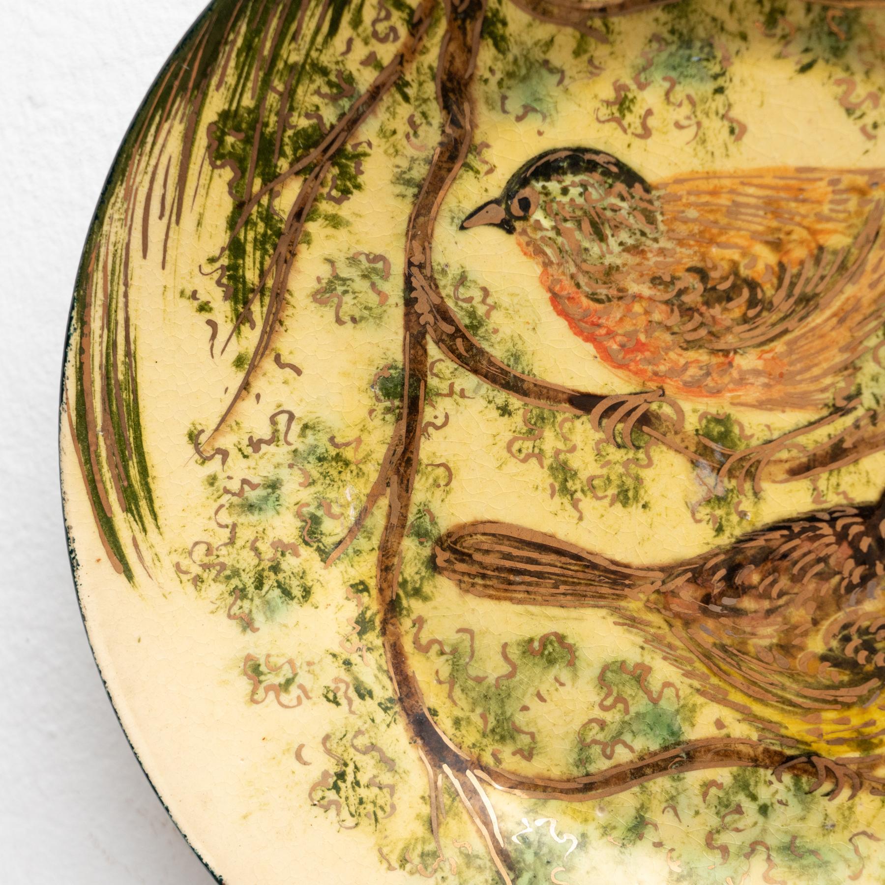 Ceramic Traditional Hand Painted Plate by Catalan Artist Diaz Costa, circa 1960 For Sale 6