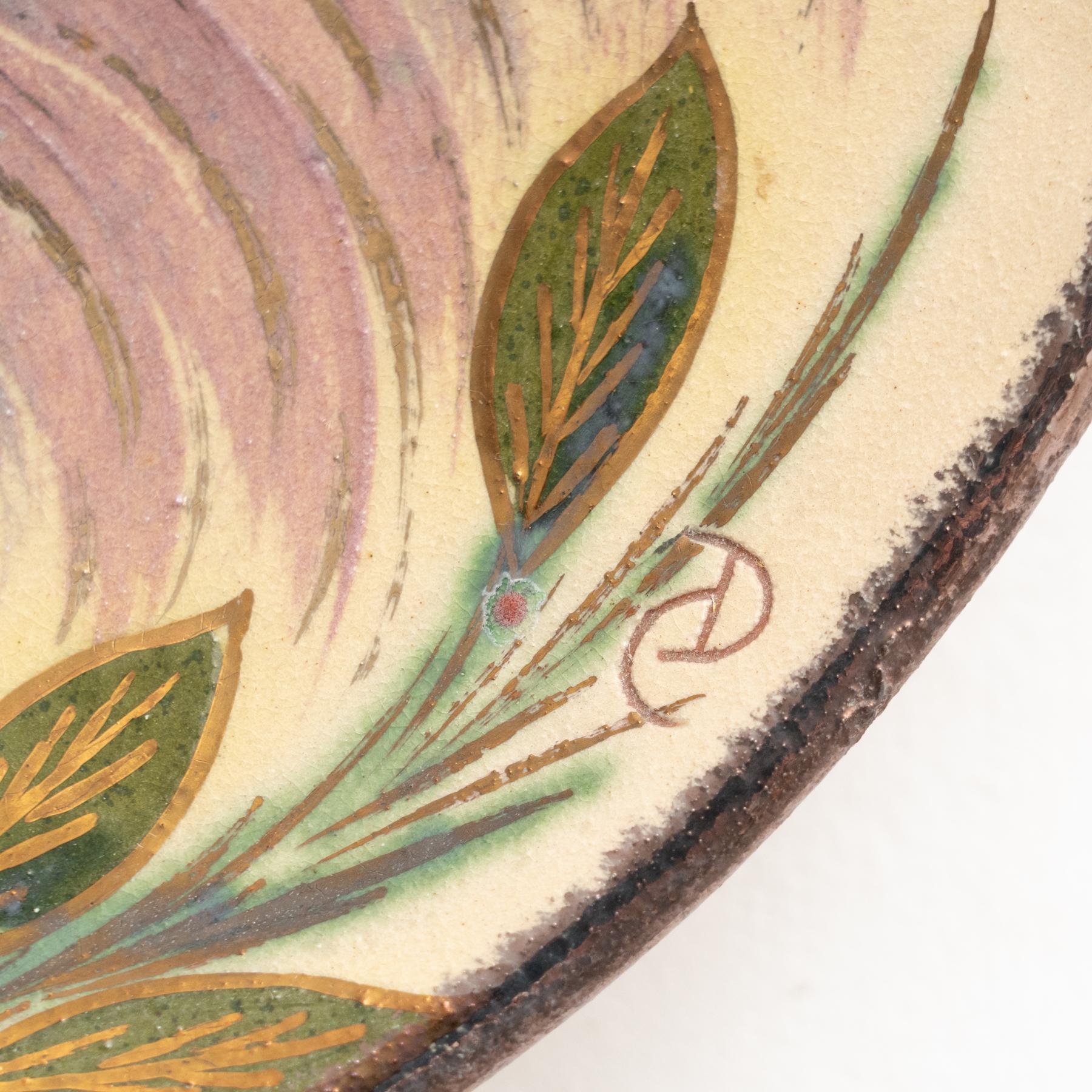 Ceramic Traditional Hand Painted Plate by Catalan Artist Diaz Costa, circa 1960 For Sale 6