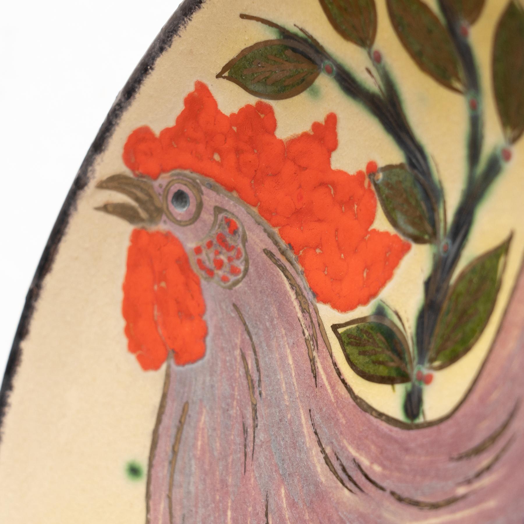 Ceramic Traditional Hand Painted Plate by Catalan Artist Diaz Costa, circa 1960 For Sale 8