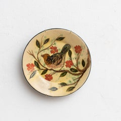 Ceramic Traditional Hand Painted Plate by Catalan Artist Diaz COSTA, circa 1960
