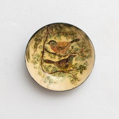 Ceramic Traditional Hand Painted Plate by Catalan Artist Diaz Costa, circa 1960