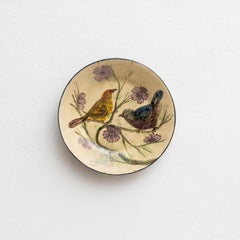 Ceramic Traditional Hand Painted Plate by Catalan Artist Diaz COSTA, circa 1960