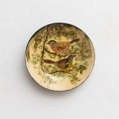 Ceramic Traditional Hand Painted Plate by Catalan Artist Diaz Costa, circa 1960