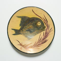 Ceramic Traditional Hand Painted Plate by Catalan Artist Diaz Costa, circa 1960