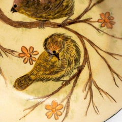 Ceramic Traditional Hand Painted Plate by Catalan Artist Diaz Costa, circa 1960