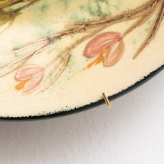 Ceramic Traditional Hand Painted Plate by Catalan Artist Diaz COSTA, circa 1960