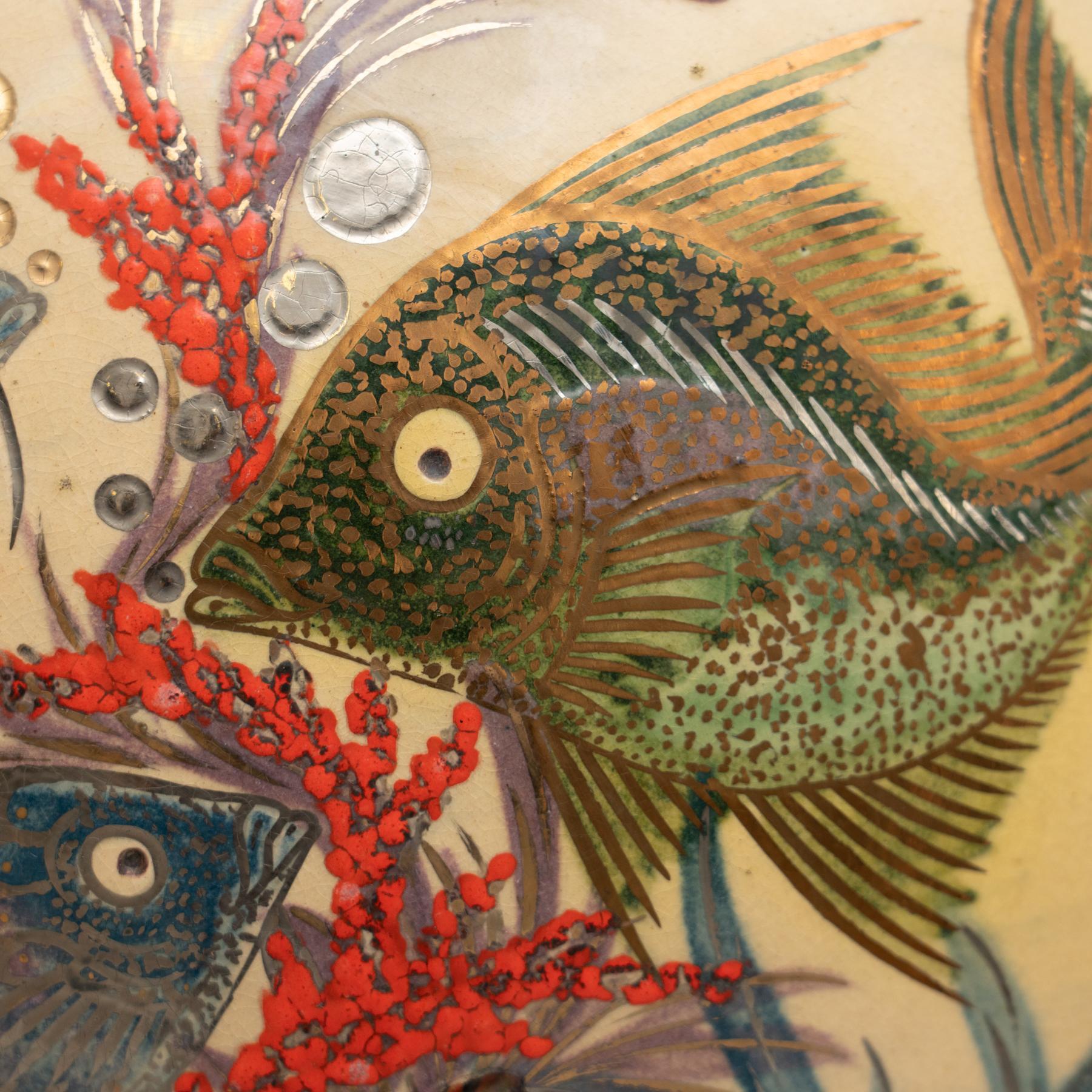 Spanish Ceramic Traditional Hand Painted Plate by Catalan Artist Diaz COSTA, circa 1960