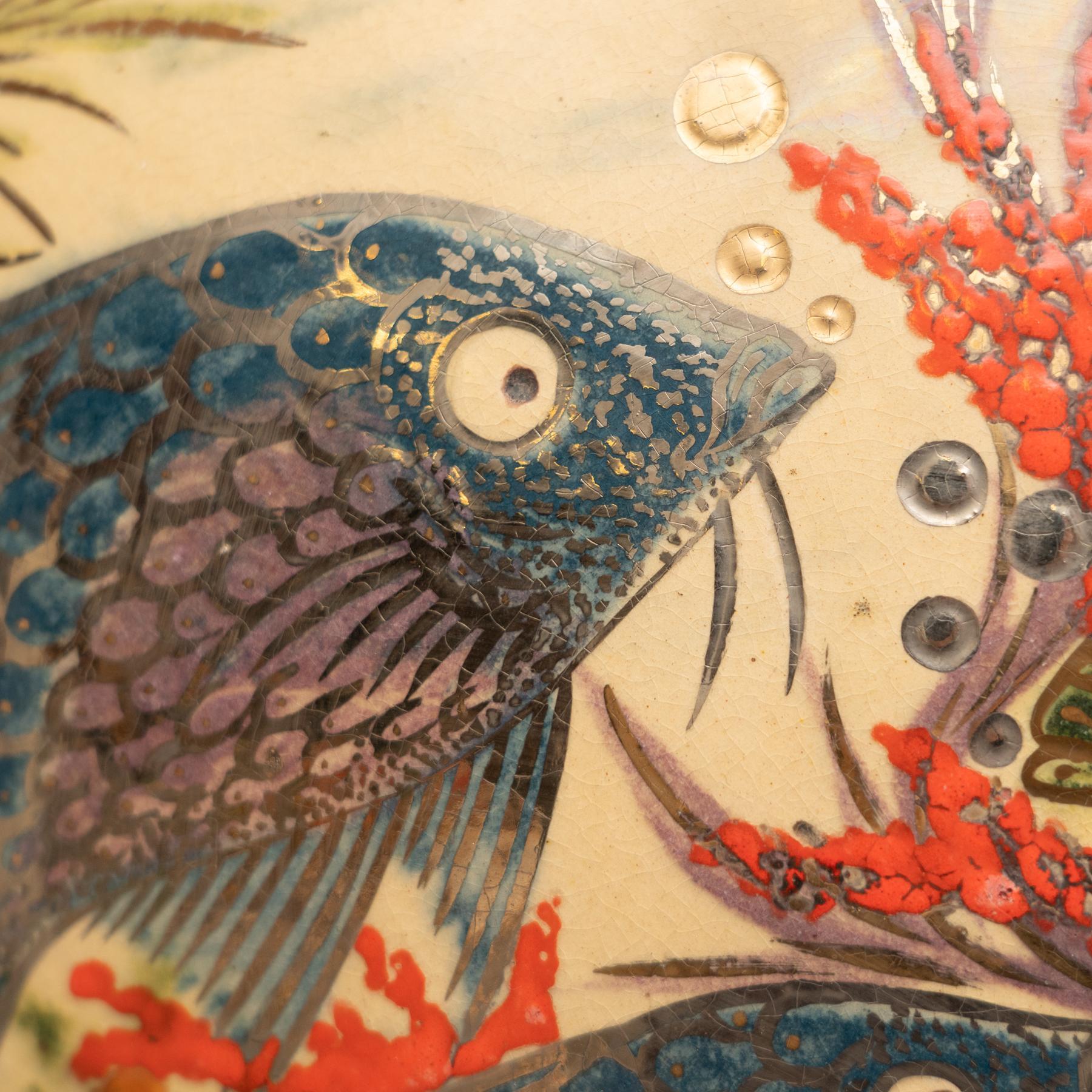 Ceramic Traditional Hand Painted Plate by Catalan Artist Diaz COSTA, circa 1960 In Good Condition In Barcelona, ES