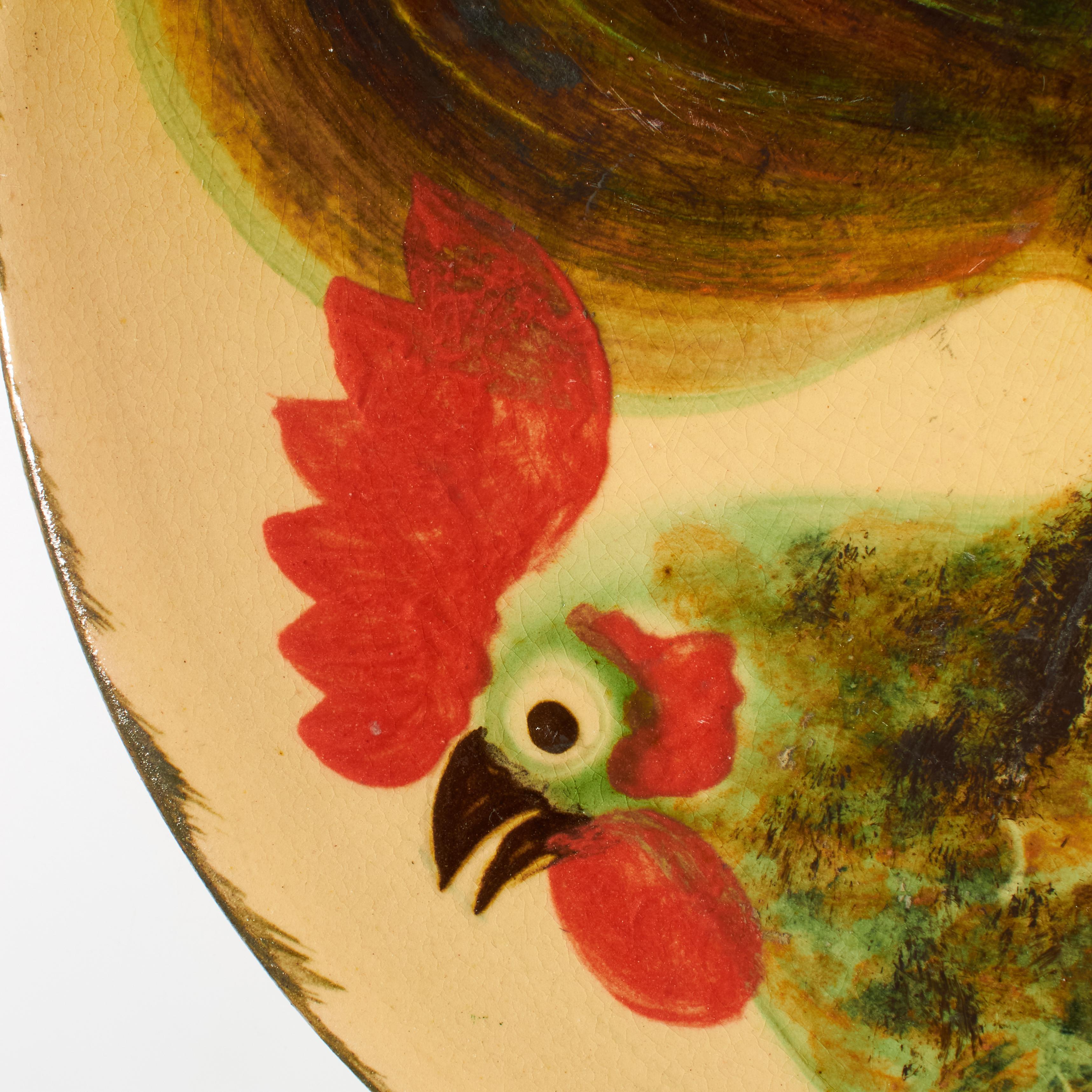 18th Century and Earlier Ceramic Traditional Hand Painted Plate by Catalan Artist Diaz Costa, circa 1960 For Sale