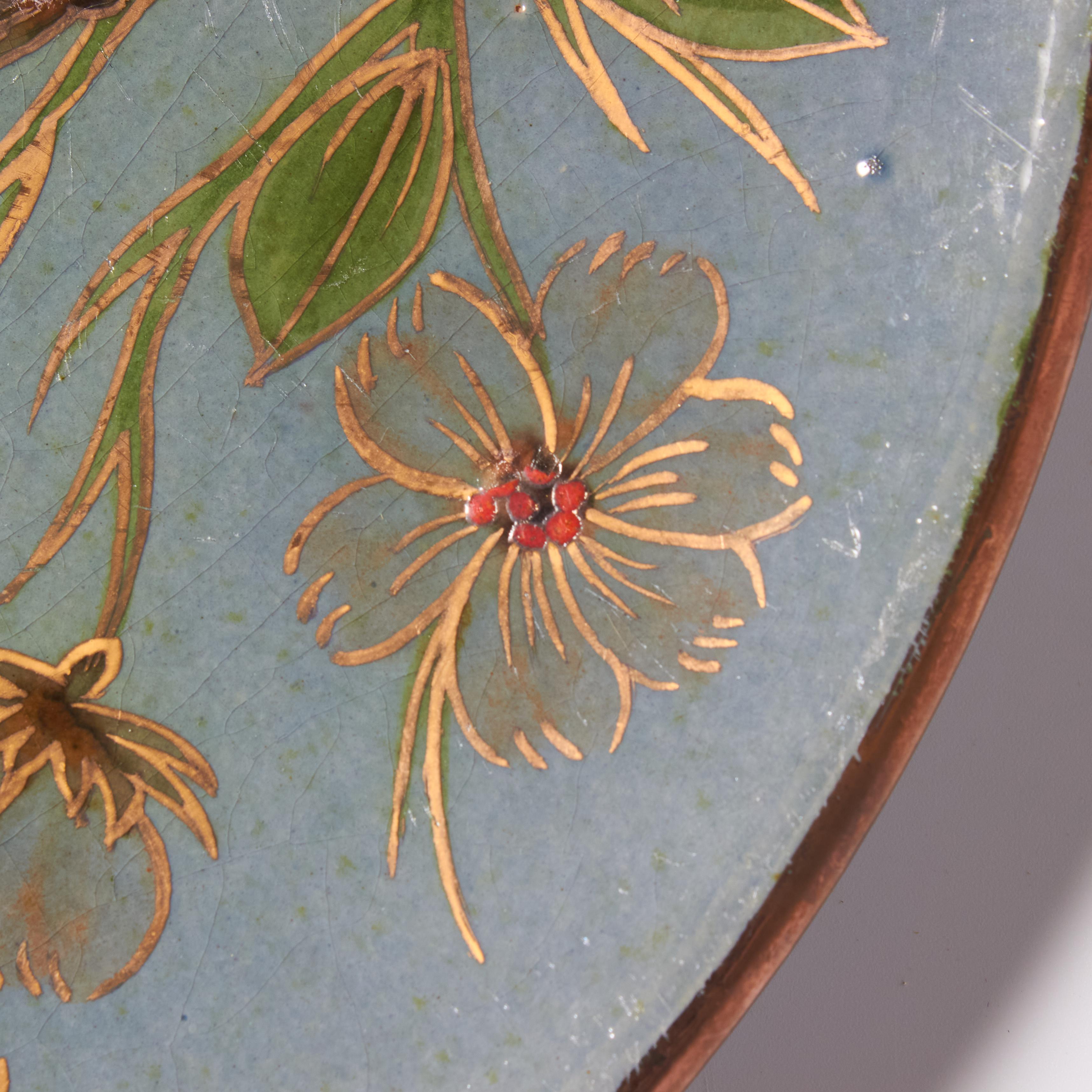 Contemporary Ceramic Traditional Hand Painted Plate by Catalan Artist Diaz Costa, circa 1960 For Sale
