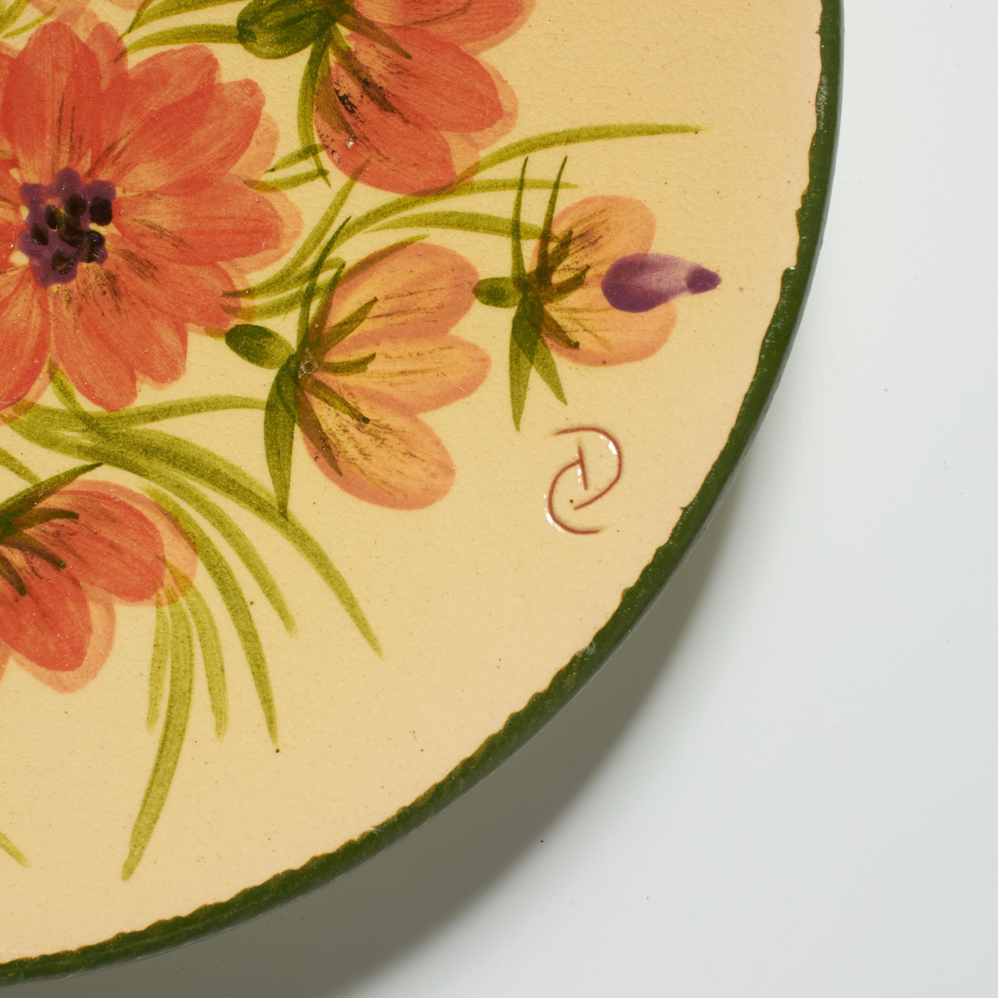 Traditioneller handbemalter Teller aus Keramik des katalanischen Künstlers Diaz Costa, um 1960 im Zustand „Gut“ im Angebot in Barcelona, ES