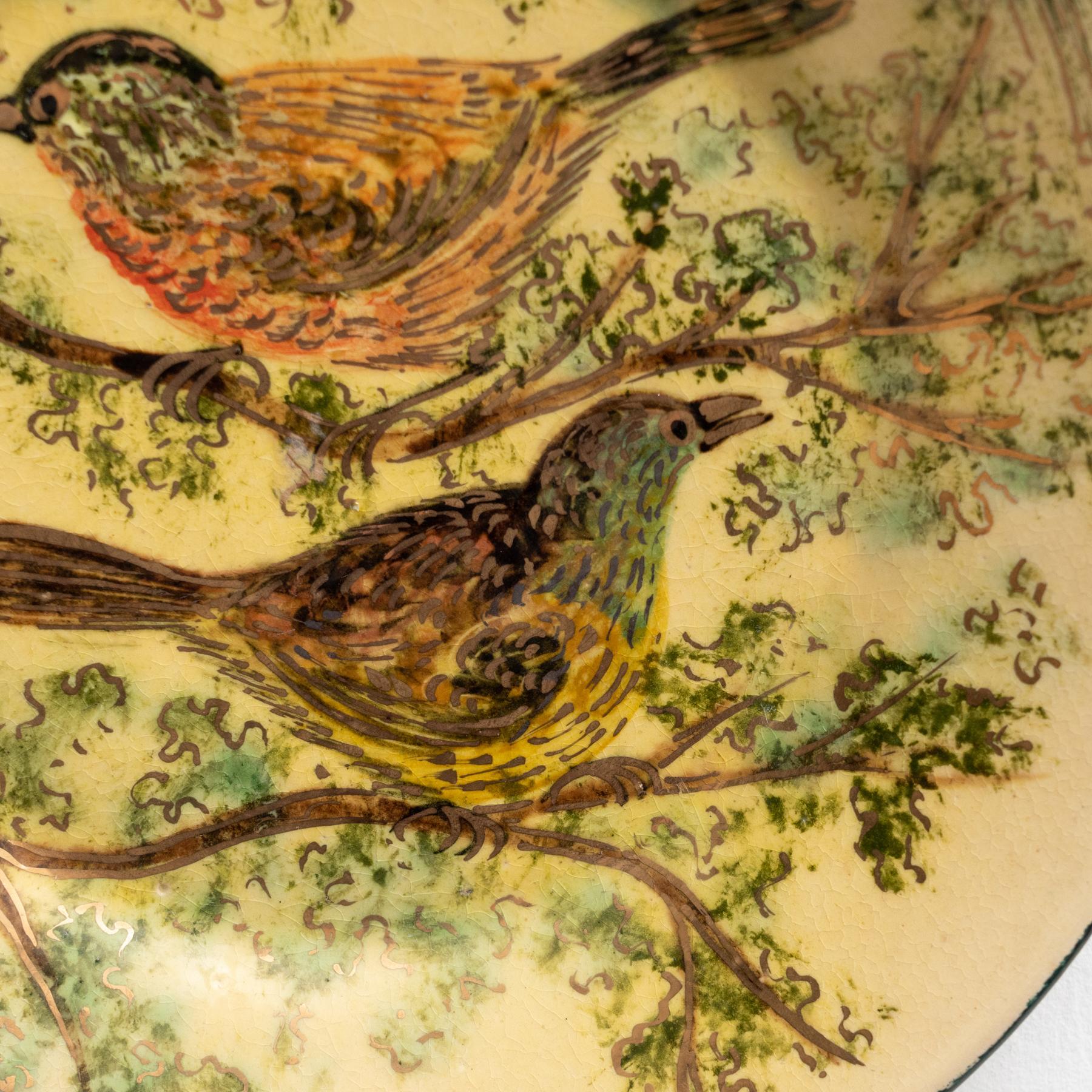 Ceramic Traditional Hand Painted Plate by Catalan Artist Diaz Costa, circa 1960 For Sale 2