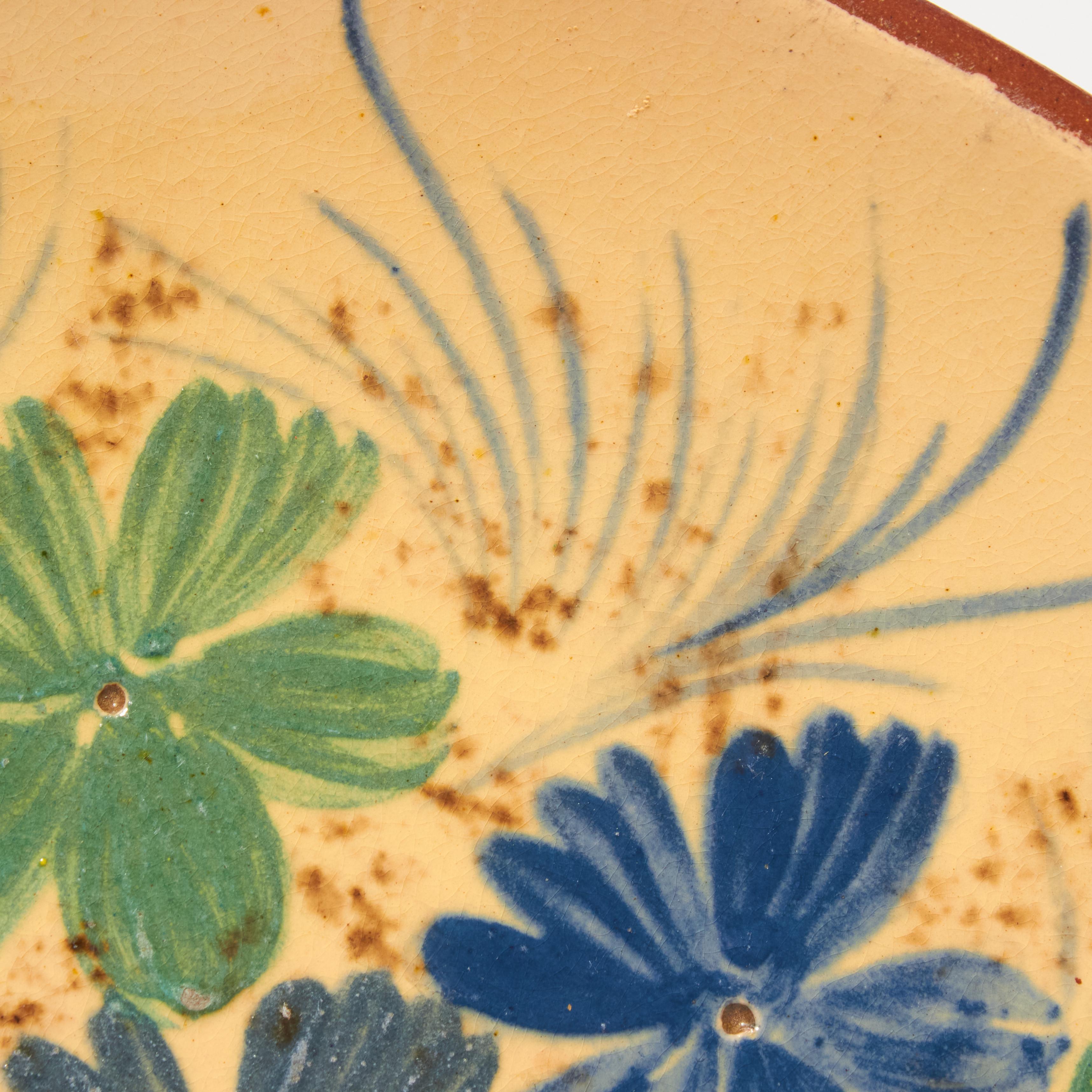 Ceramic Traditional Hand Painted Plate by Catalan Artist Diaz Costa, circa 1960 For Sale 3