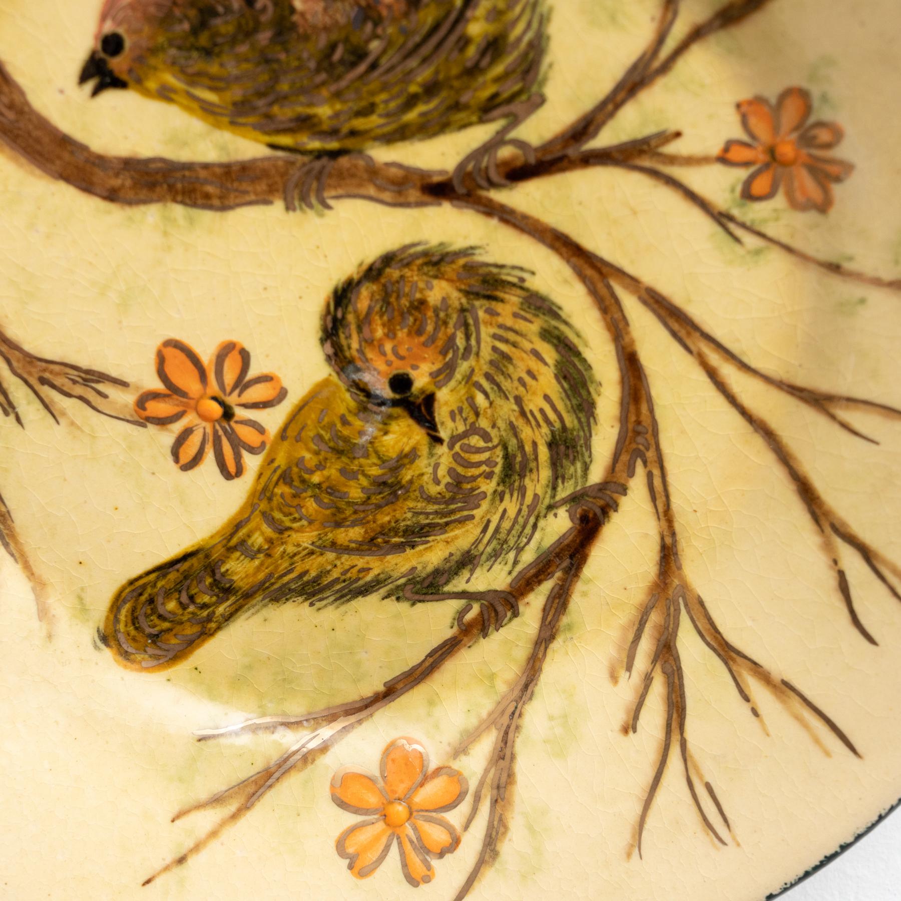 Ceramic Traditional Hand Painted Plate by Catalan Artist Diaz Costa, circa 1960 For Sale 2