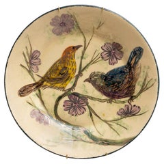 Ceramic Traditional Hand Painted Plate by Catalan Artist Diaz COSTA, circa 1960