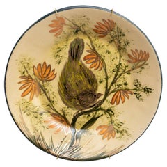 Ceramic Traditional Hand Painted Plate by Catalan Artist Diaz COSTA, circa 1960