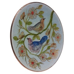 Ceramic Traditional Hand Painted Plate by Catalan Artist Diaz Costa, circa 1960