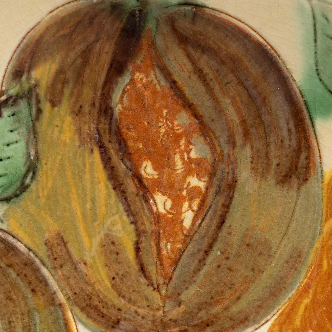 Ceramic Traditional Hand Painted Plate by Catalan Artist Puigdemont, circa 1960 For Sale 4