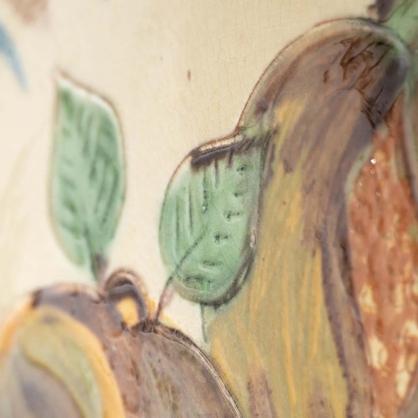 Ceramic Traditional Hand Painted Plate by Catalan Artist Puigdemont, circa 1960 For Sale 8