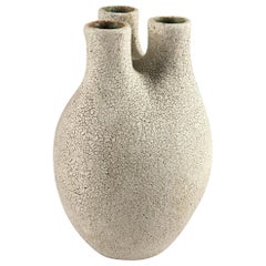 Ceramic Tri-Neck Vase by Yumiko Kuga