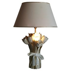 Ceramic Tulip Flower Table Lamp
