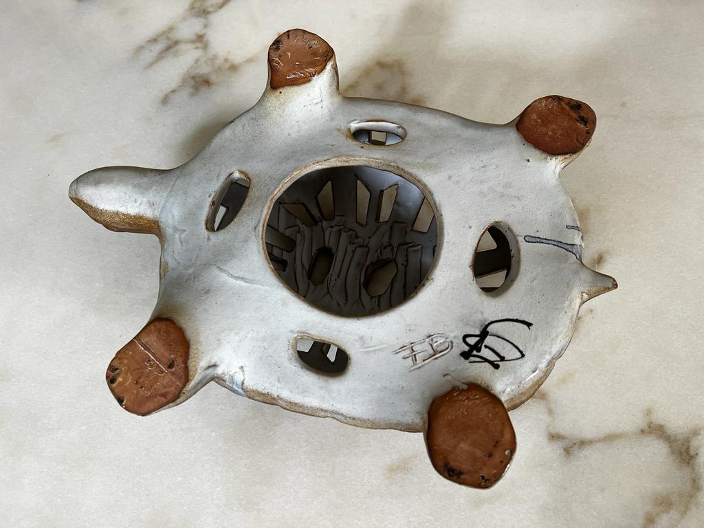 Late 20th Century Ceramic turtle lamp Agnes Escala 1970