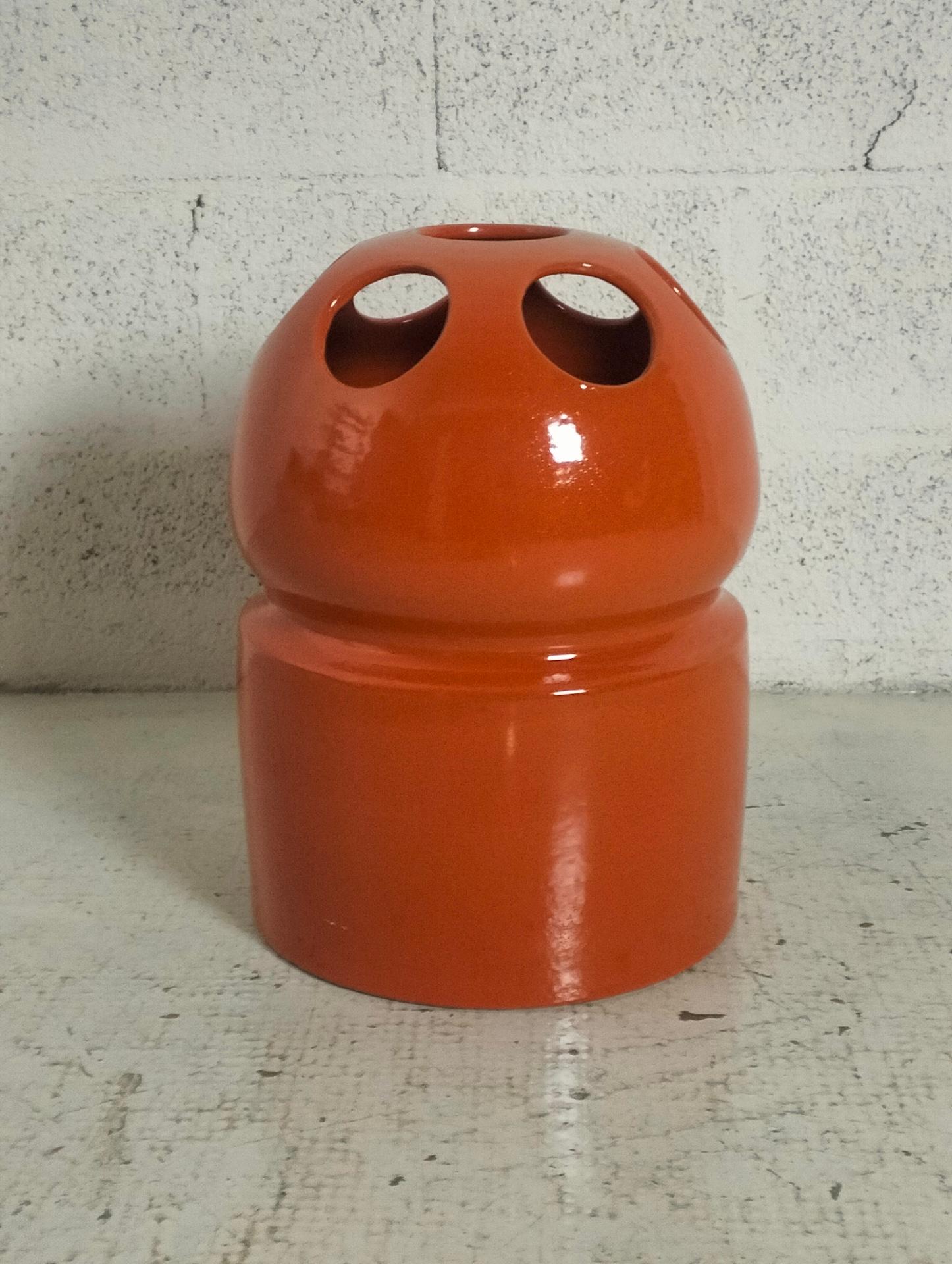Ceramic umbrella stand in 1970s design style, italian manufacturing In Good Condition For Sale In Padova, IT