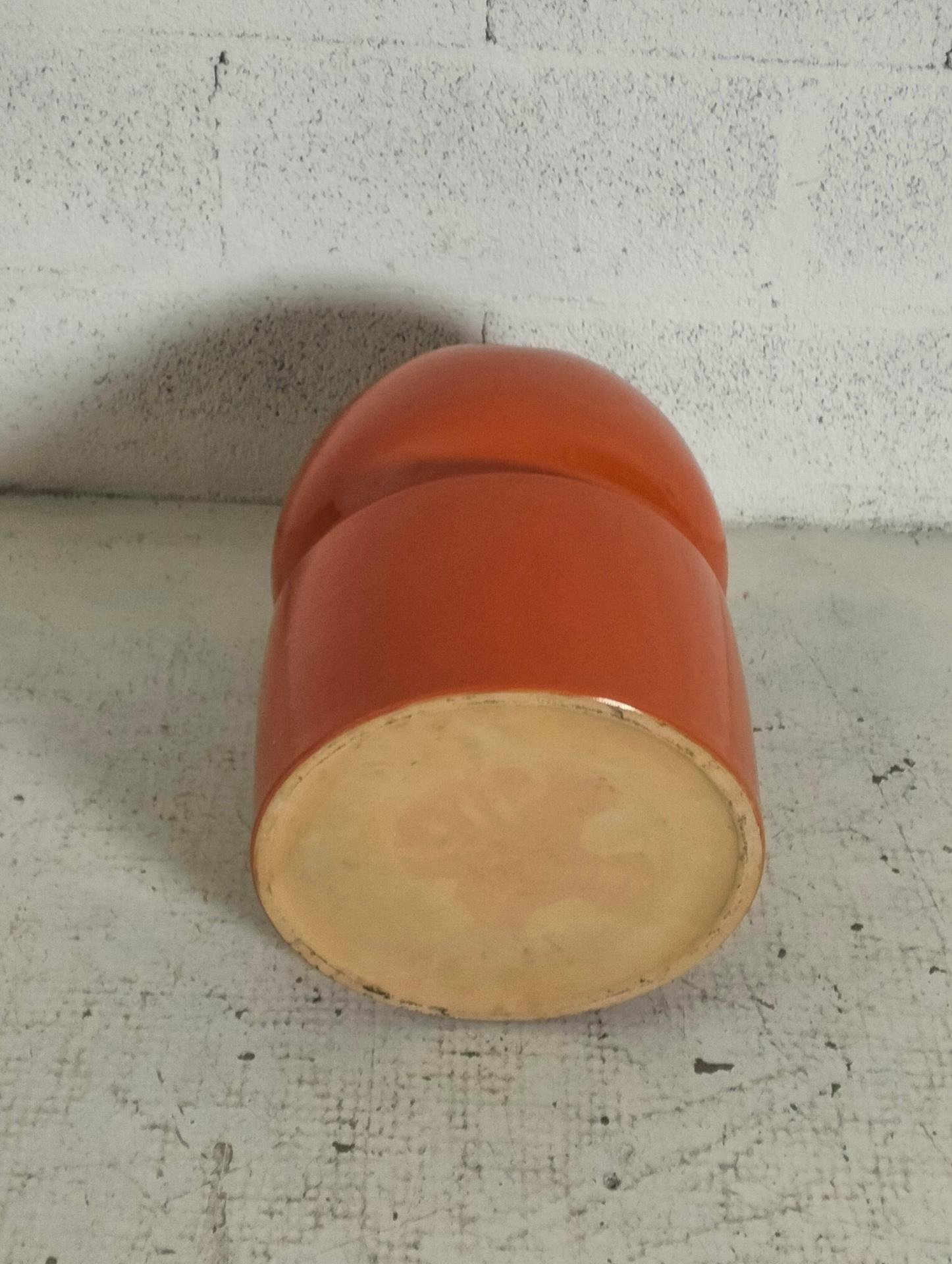 Late 20th Century Ceramic umbrella stand in 1970s design style, italian manufacturing For Sale